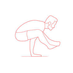 Humans Yoga Poses Shoulder Pressing Pose Sketch Style Svg Vector, Free Vectors File